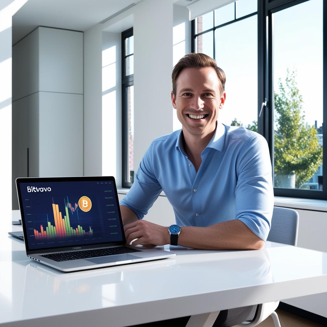 Dutch man using Bitvavo